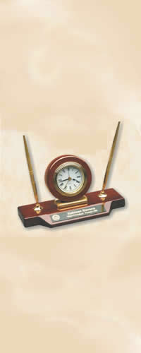 Item#3C2209 Rosewood Desk Clock